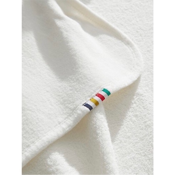 Limited Edition HBC Stripes Little Kid's Bear Hooded Bath Towel - Picture 2 of 3